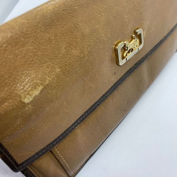 Authentic Celine Paris Vintage Brown Leather Basic Long Slim Wallet - Picture 4 of 11